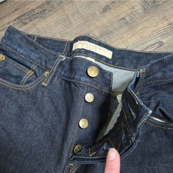 Burberry Brit dark mens relaxed jeans no stretch 100% cotton size 30 short - Picture 13 of 15